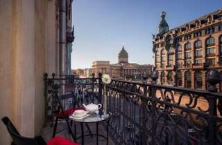 Гостевой дом Новая История Санкт-Петербург Двухместный номер Делюкс с 1 кроватью и балконом-4